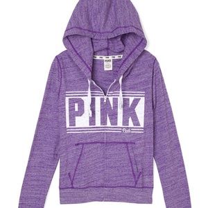 VS PINK Hooded Purple Sweatshirt XS